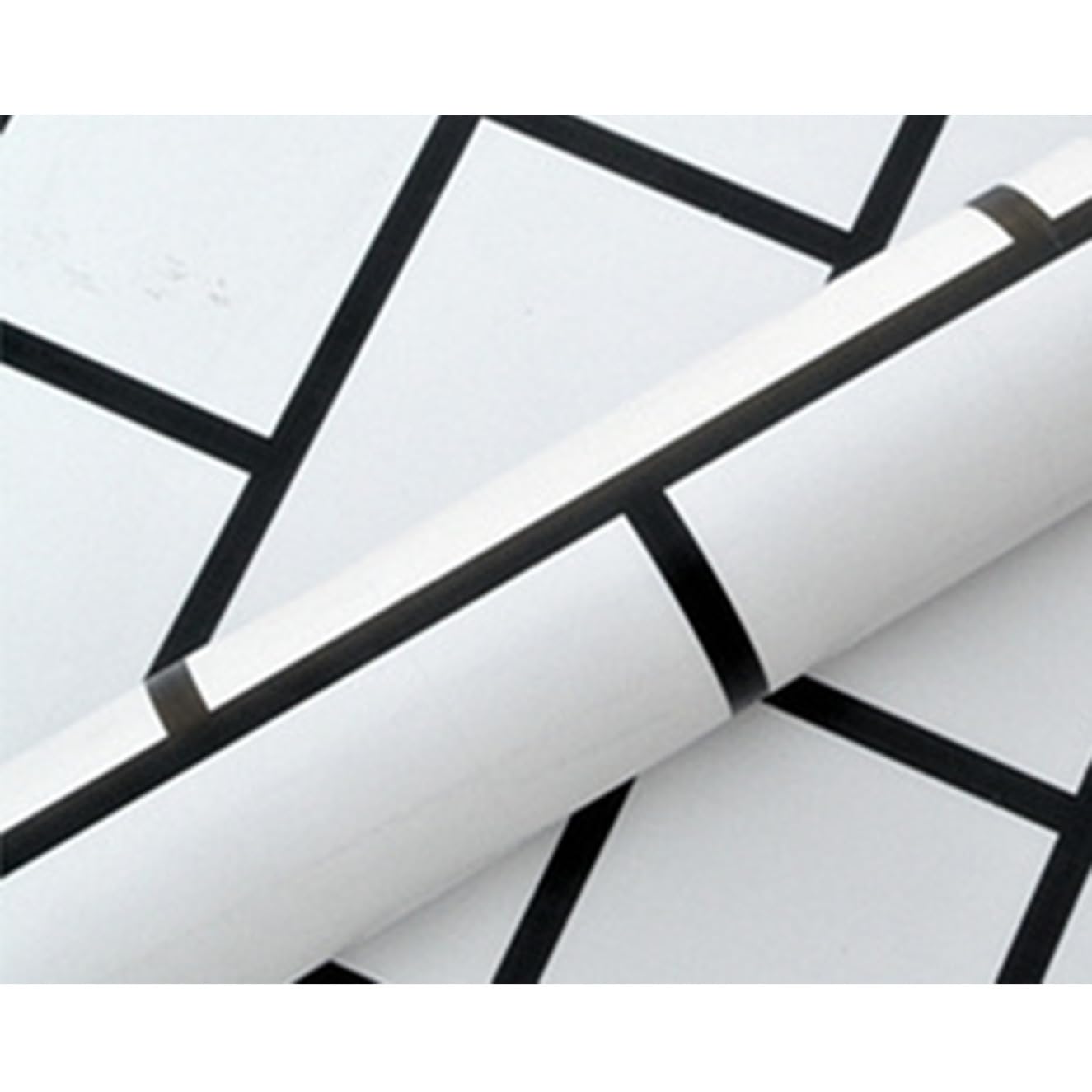 Amazon.co.jp: [YXSNG] 壁紙 のり付き タイル柄 白 クロス